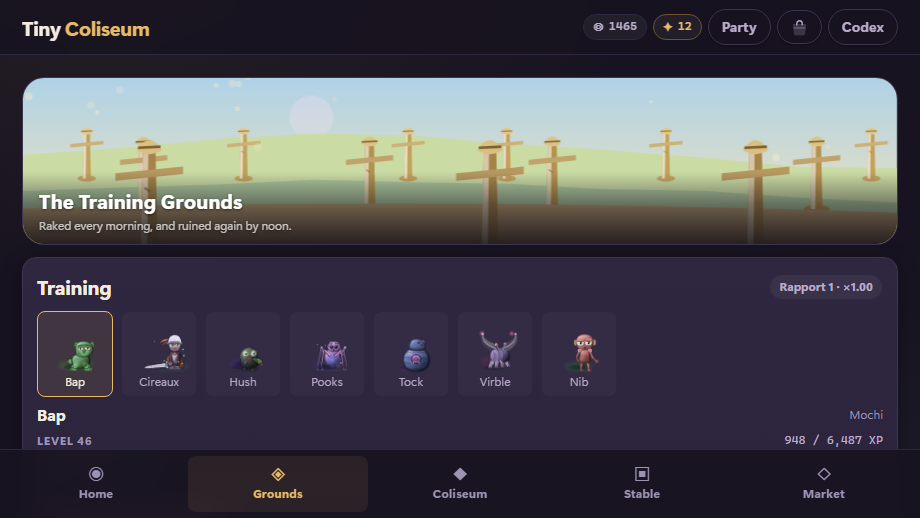 The Training Grounds and its five training games