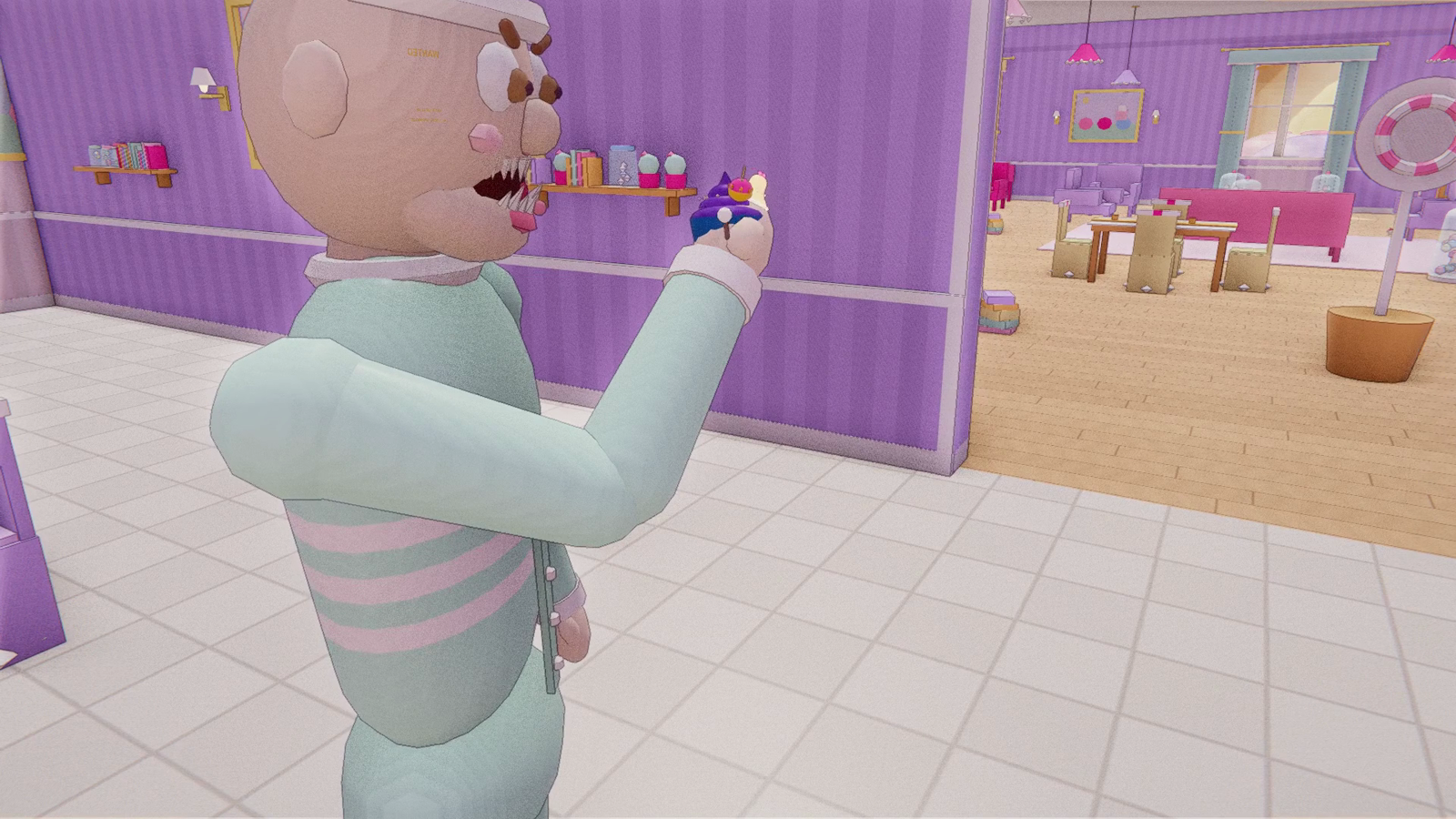 The Human with a Cupcake in his fist